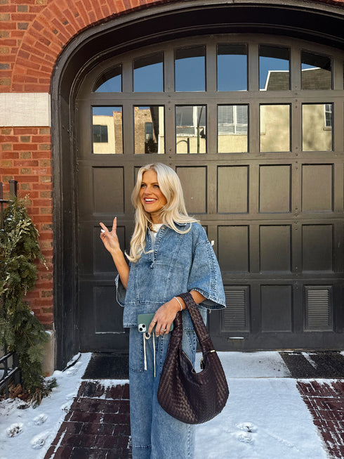 Harlow Denim Top